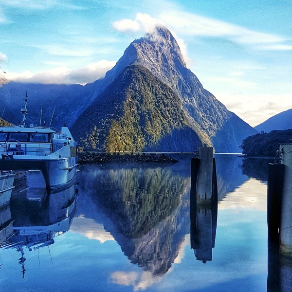 a view of a snow covered mountain