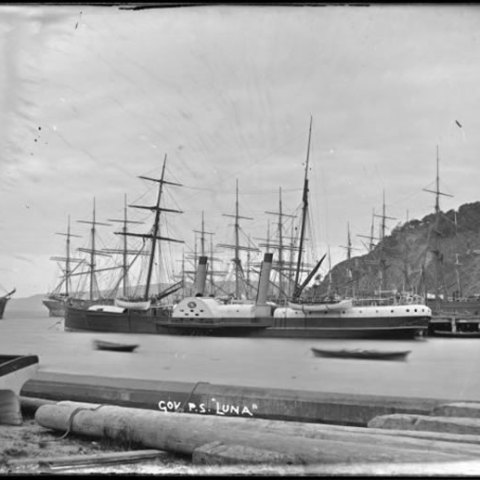 a small boat in a body of water